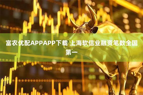 富农优配APPAPP下载 上海软信业融资笔数全国第一