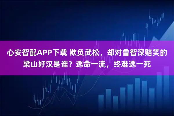 心安智配APP下载 欺负武松，却对鲁智深赔笑的梁山好汉是谁？逃命一流，终难逃一死